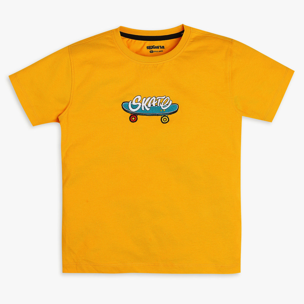 Boys Regular Fit Solid T-Shirt