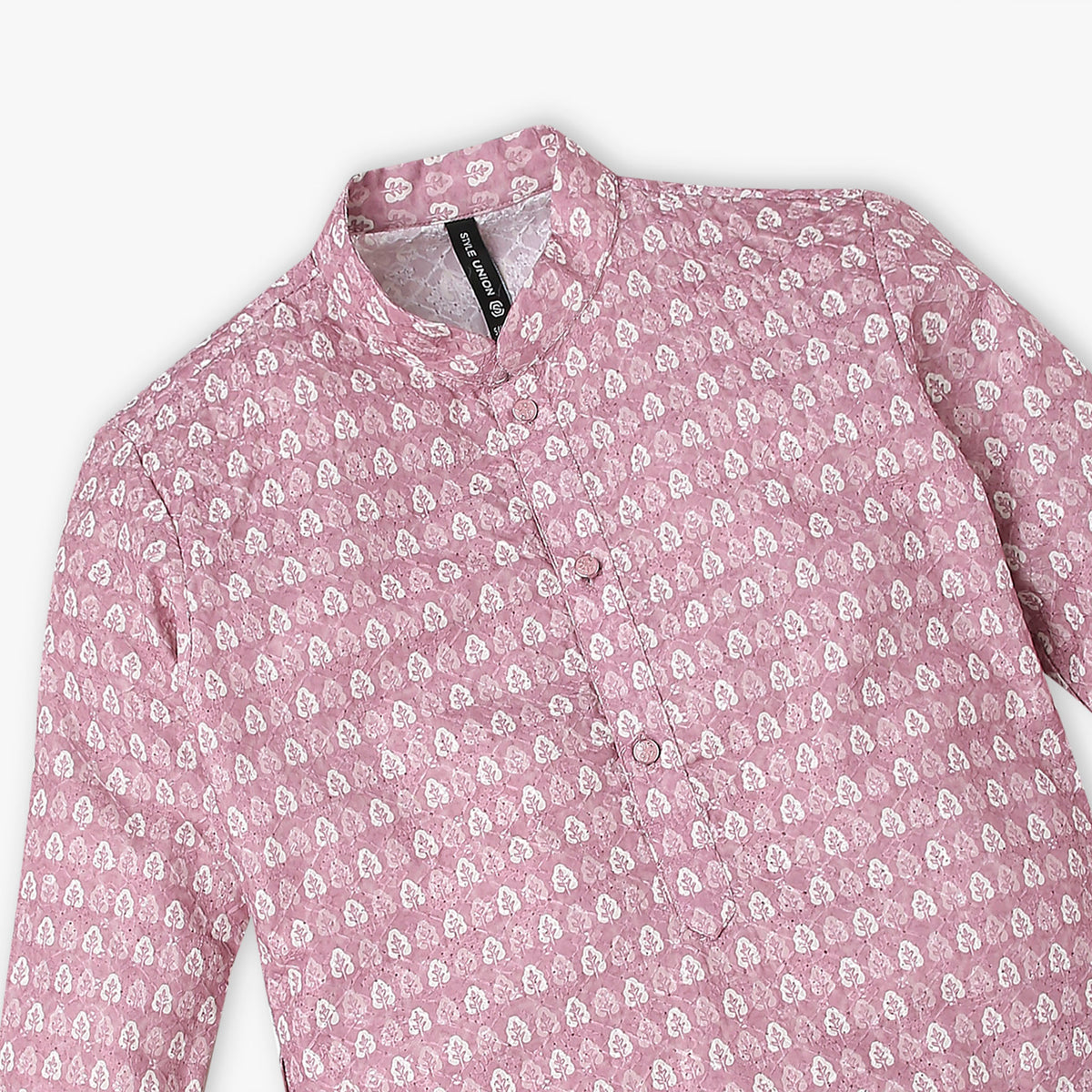 Boys Embroidered Kurta with Pant Set