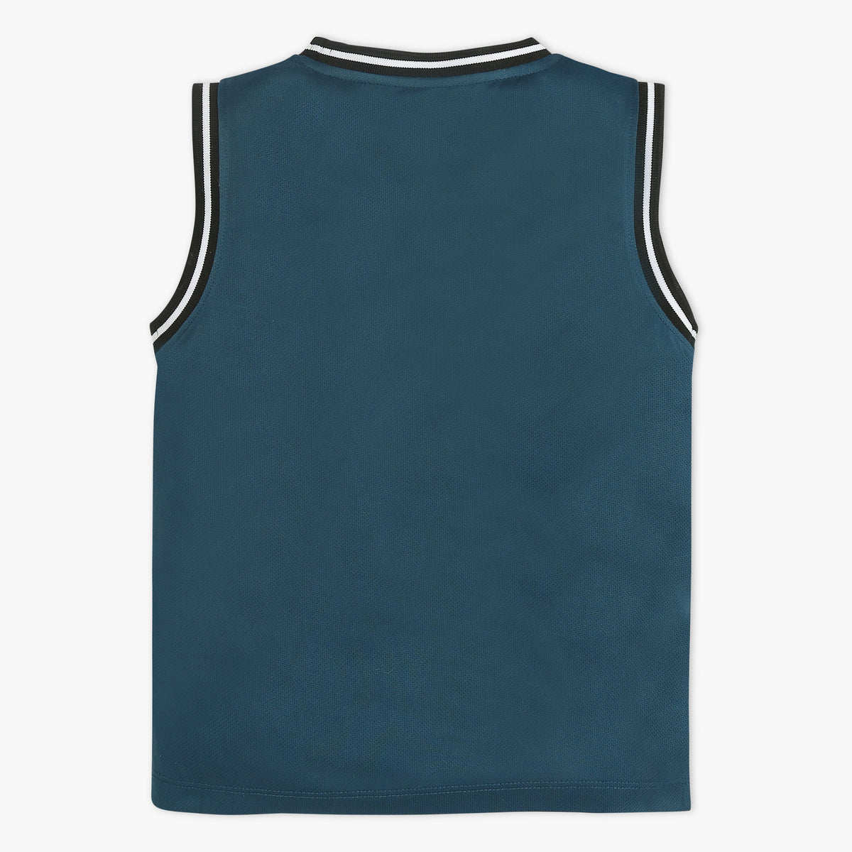 Boys Solid Crew Neck Sleeveless Hoop Day Sleevless T-Shirt