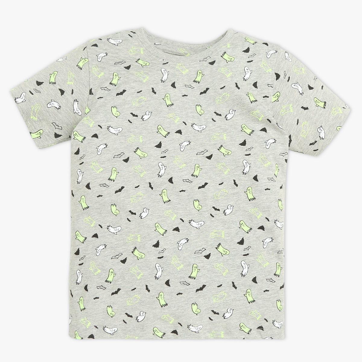 Boys Crew Neck Full Length Sleeve All Over Printed Sleepwear Set