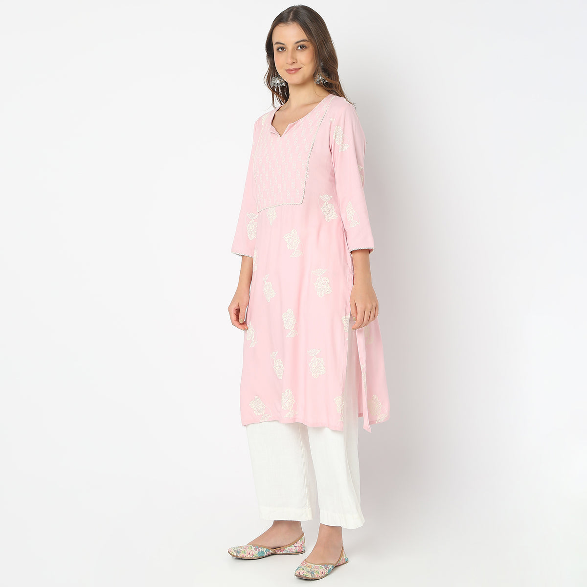 Straight Fit Printed Kurta