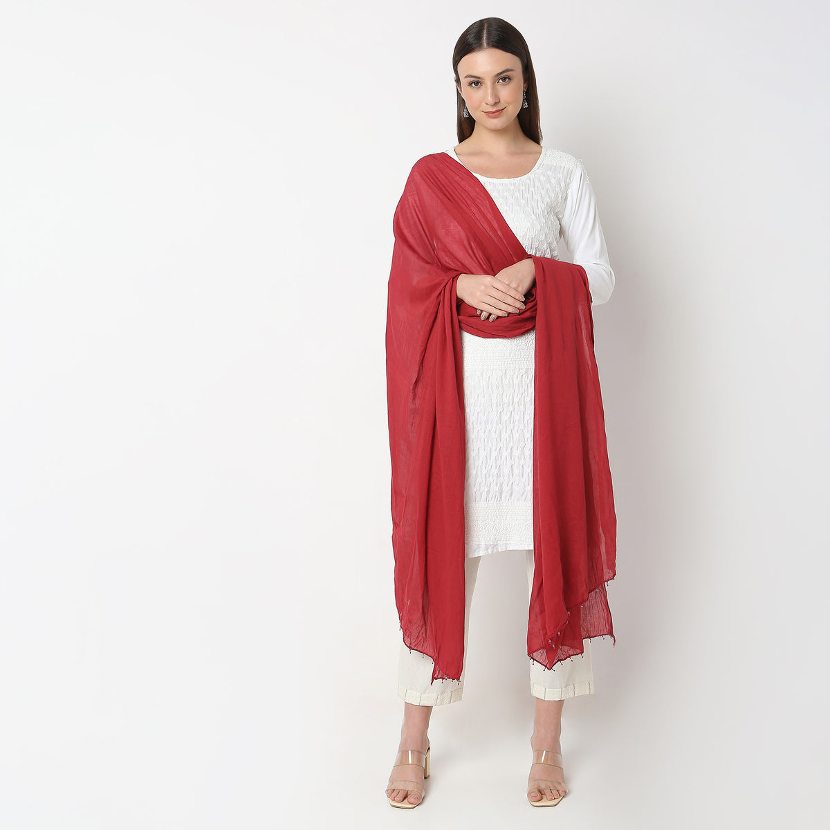 Cotton Solid Core Dupatta