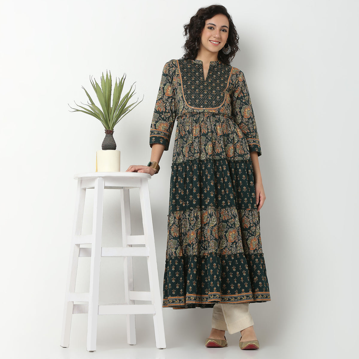 Printed Cotton Fabric Kurta