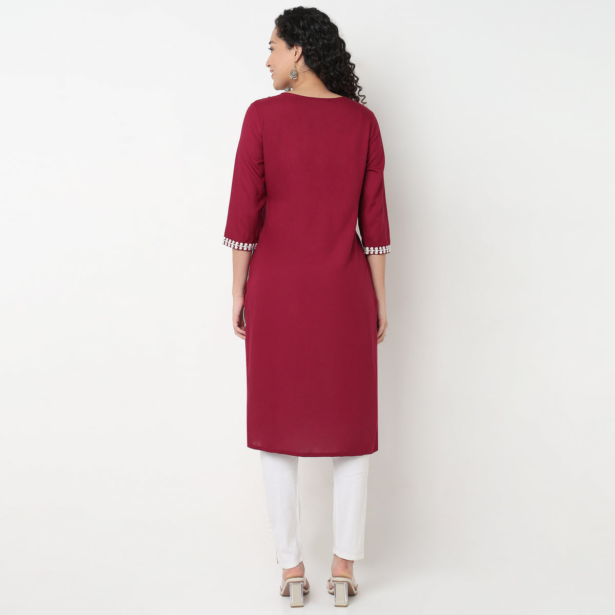 Embroidered Straight Kurta