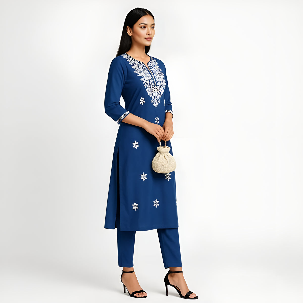 Embroidered Straight Kurta