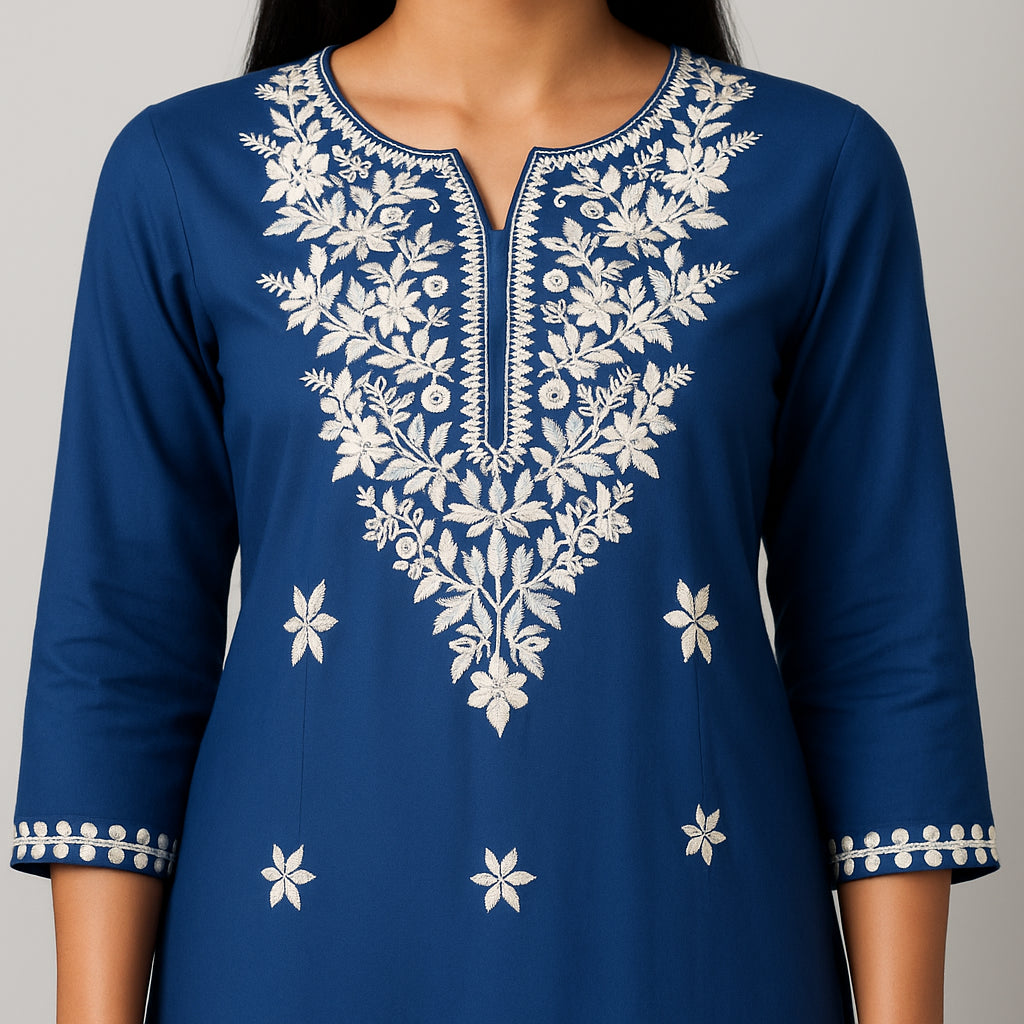 Embroidered Straight Kurta