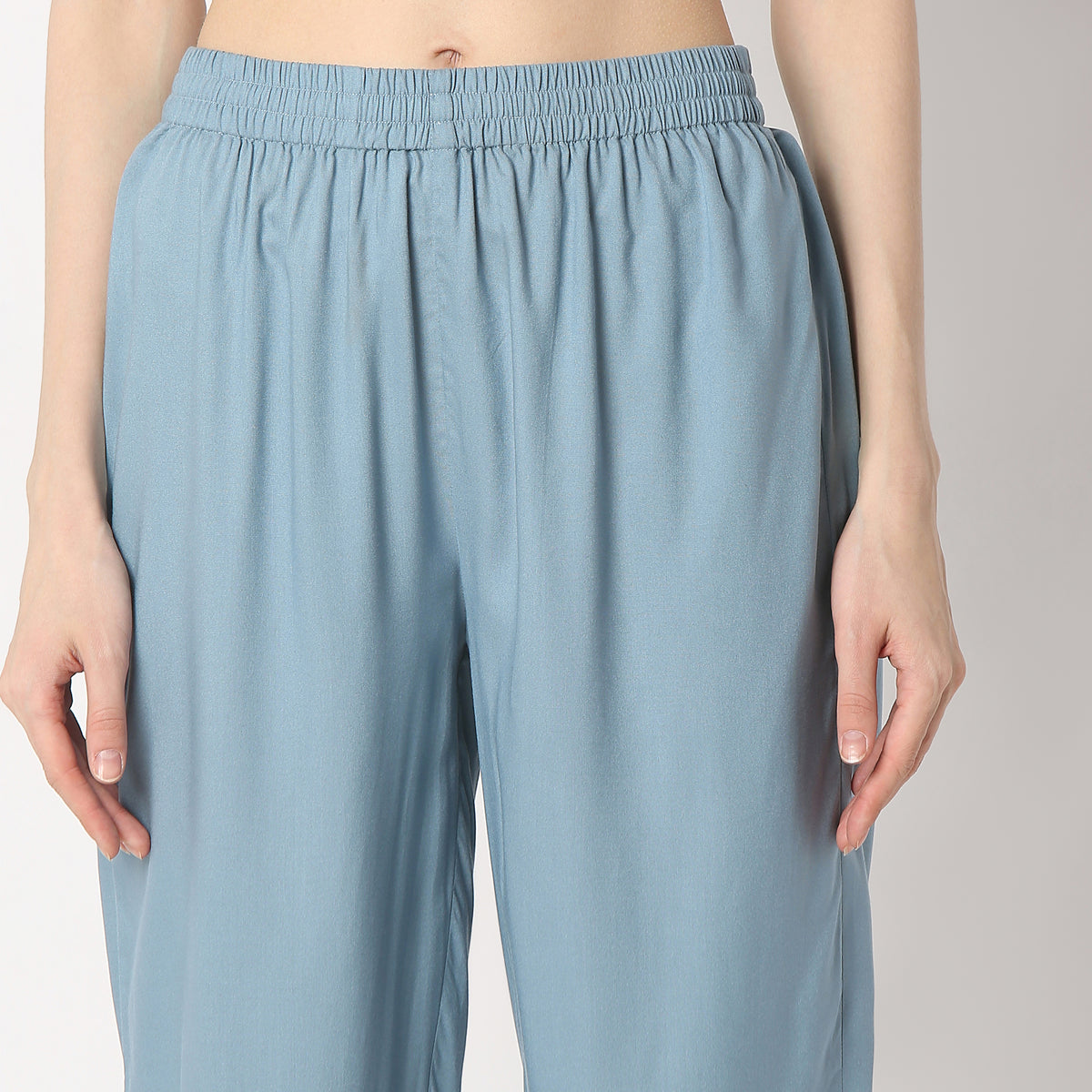 Flare Fit Printed V Neck Kurta with Pant Set