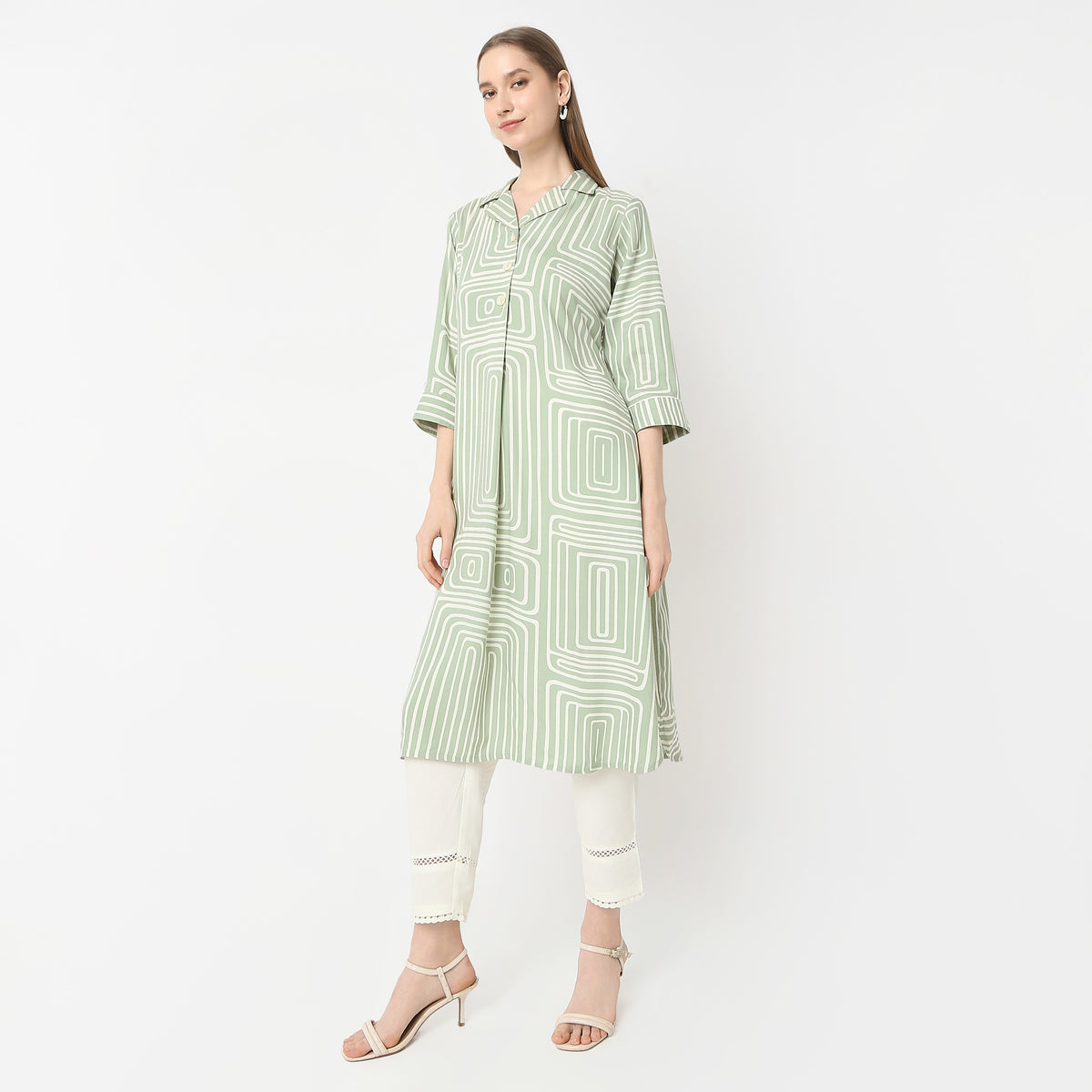 Straight Fit Printed Kurta