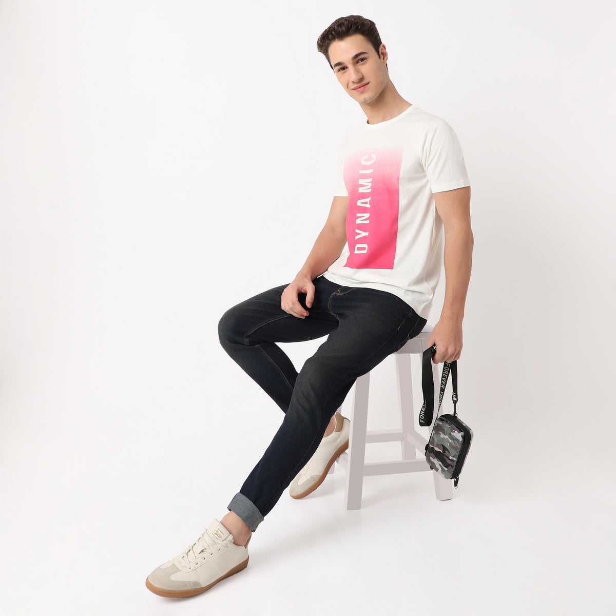 Modern Home Graphic Crew Neck T-Shirt