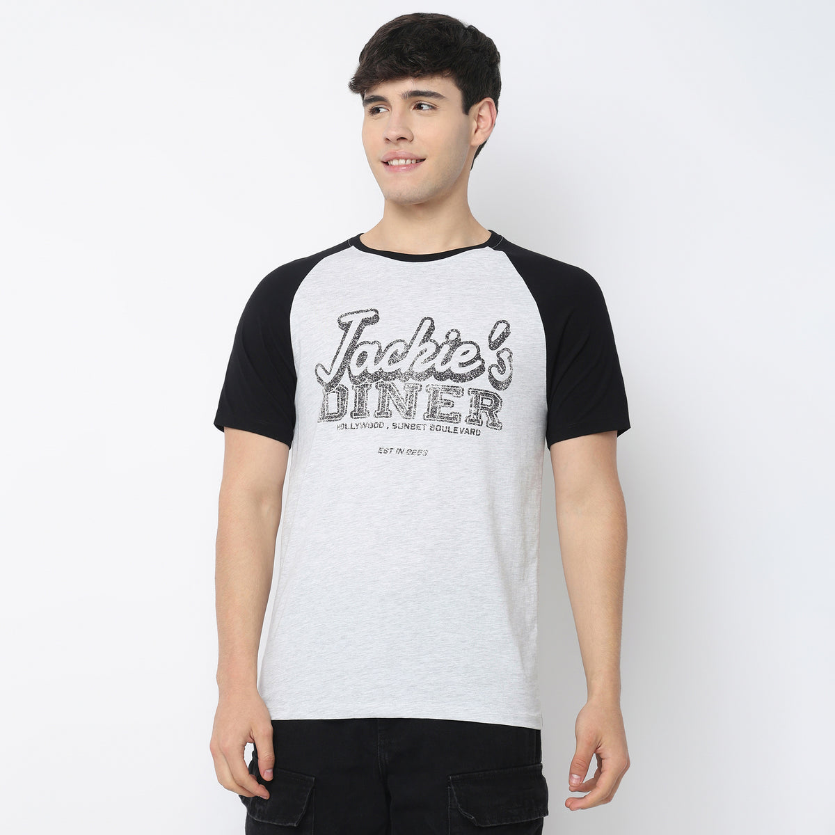 Crew Neck Cotton Graphitee