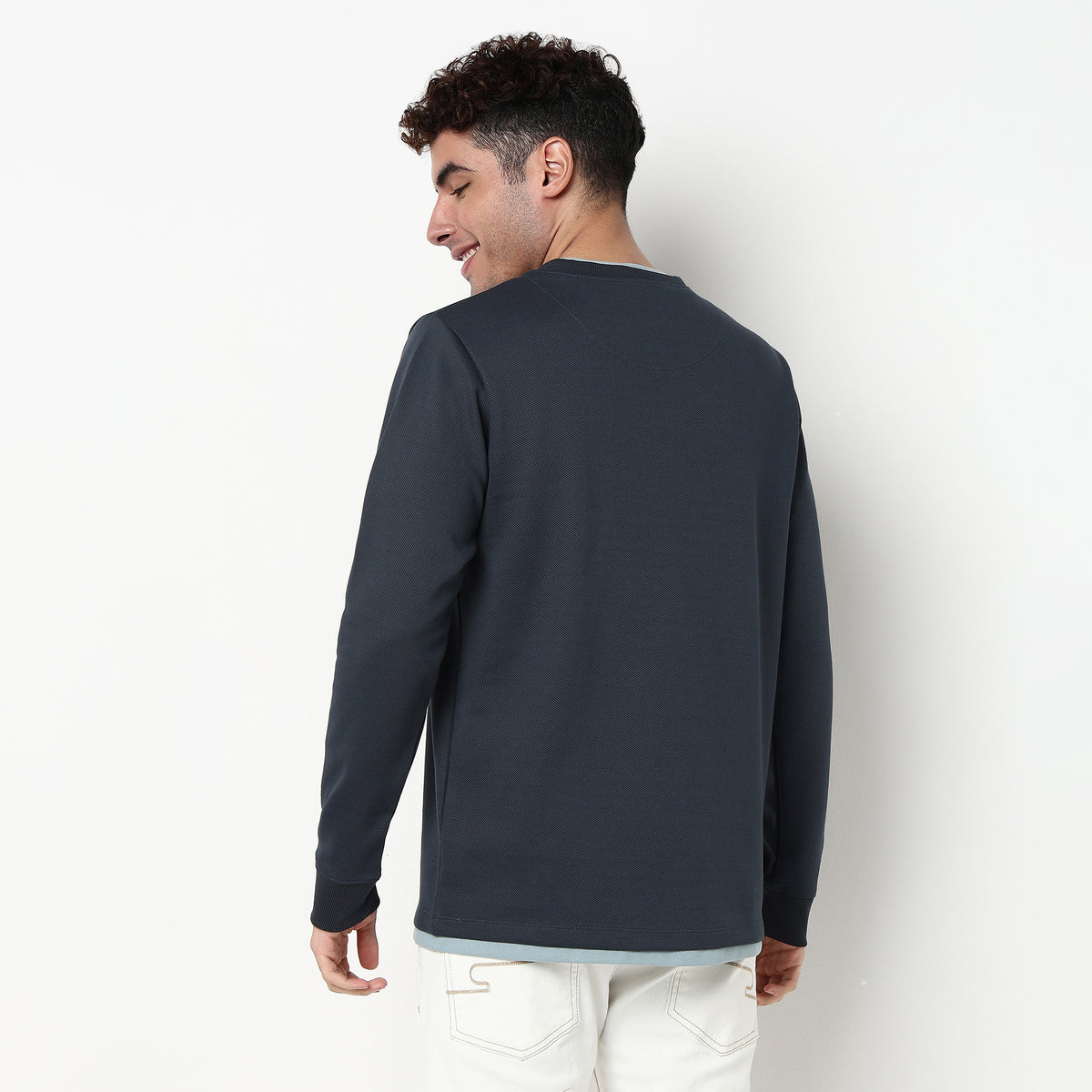 Henley Neck Cotton Polyester T-Shirt