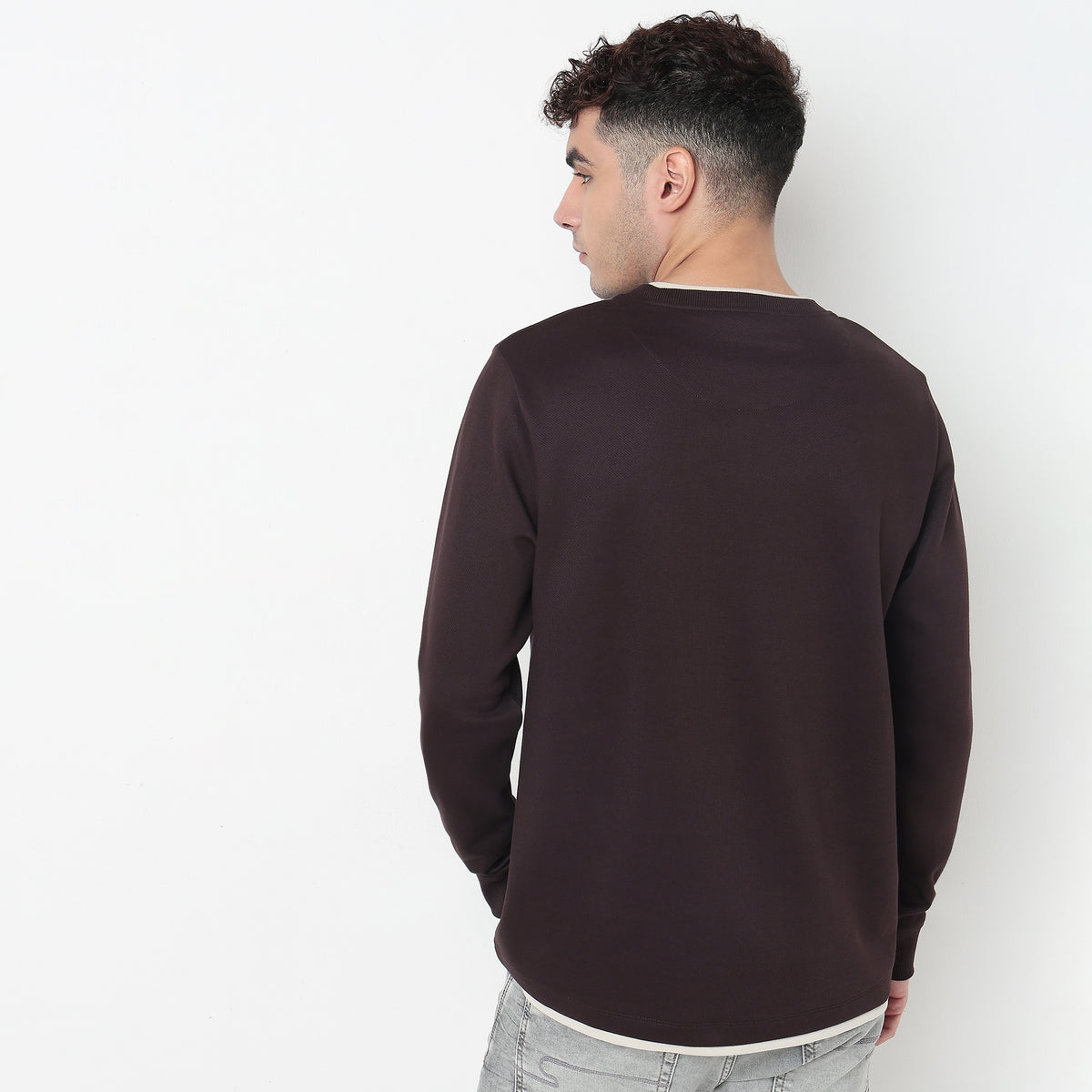 Henley Neck Cotton Polyester T-Shirt