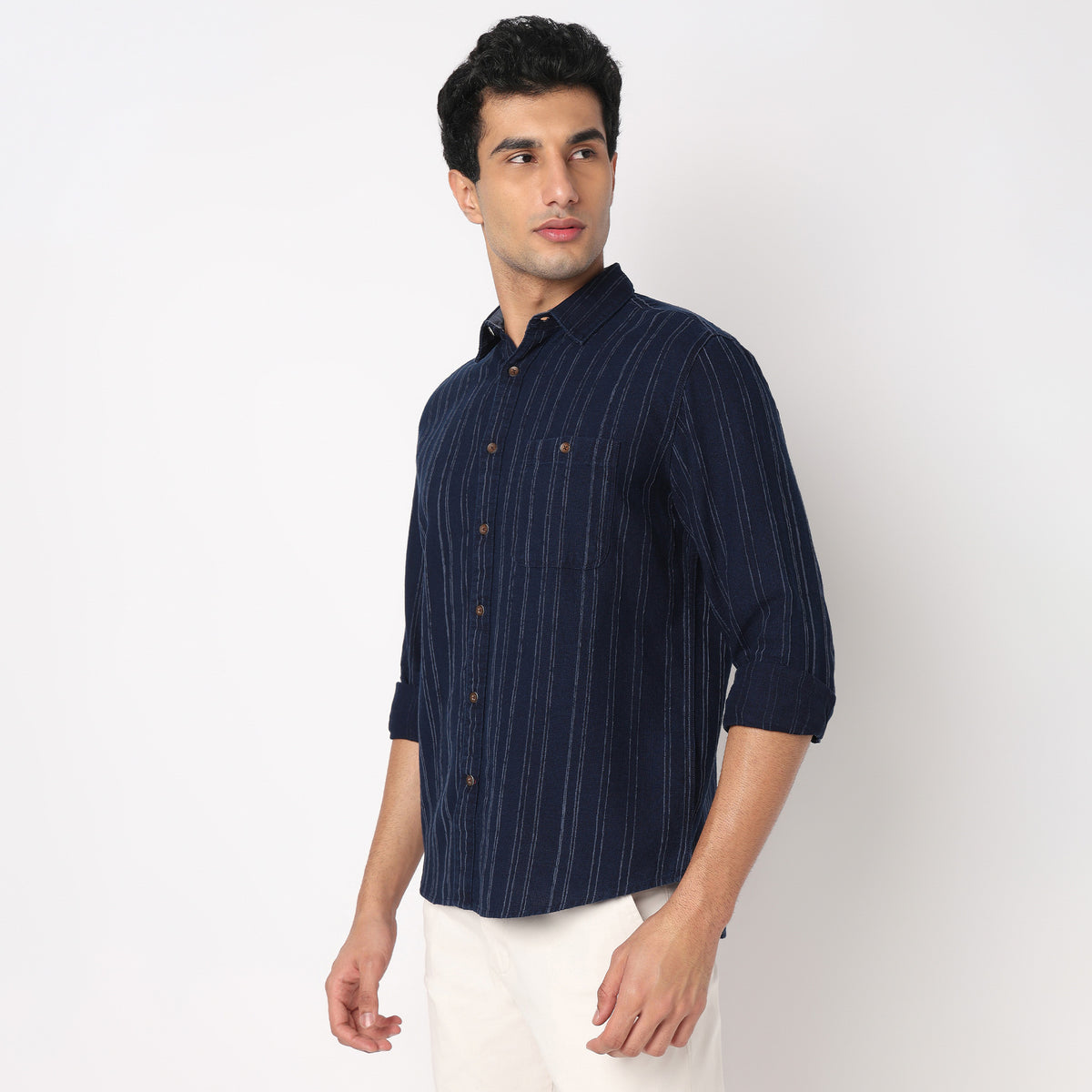Cotton Striped Cruiser Shirt