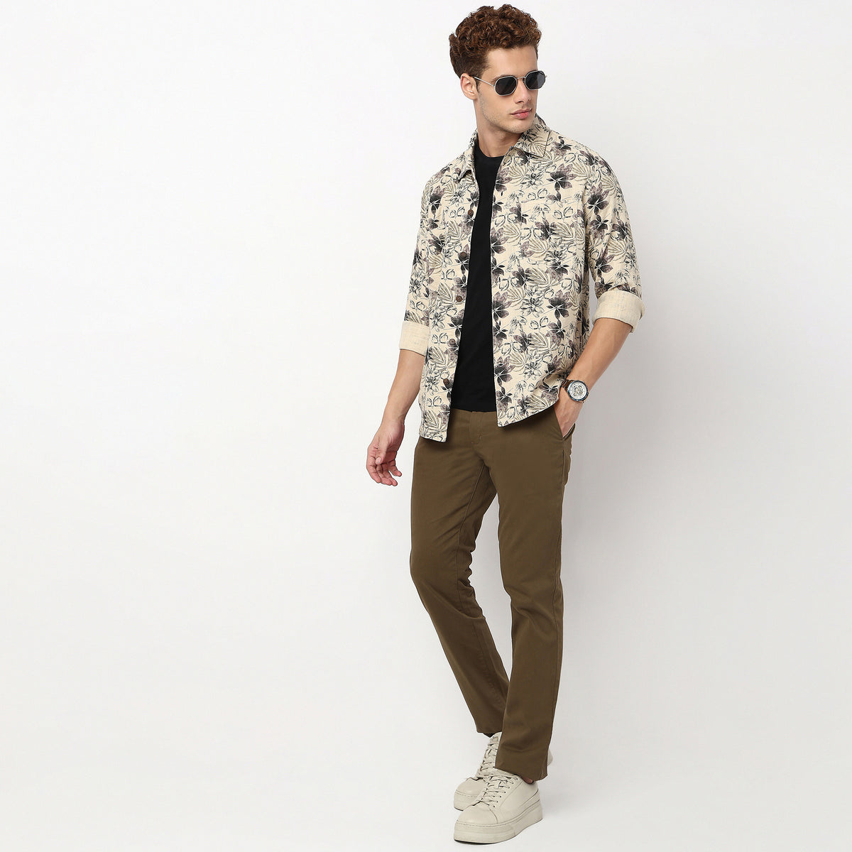 Printed Explorer Shacket Full Sleeve Shirt