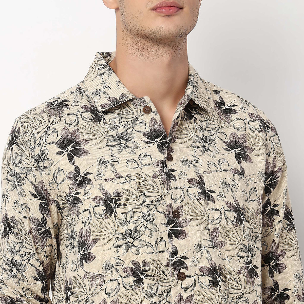 Printed Explorer Shacket Full Sleeve Shirt