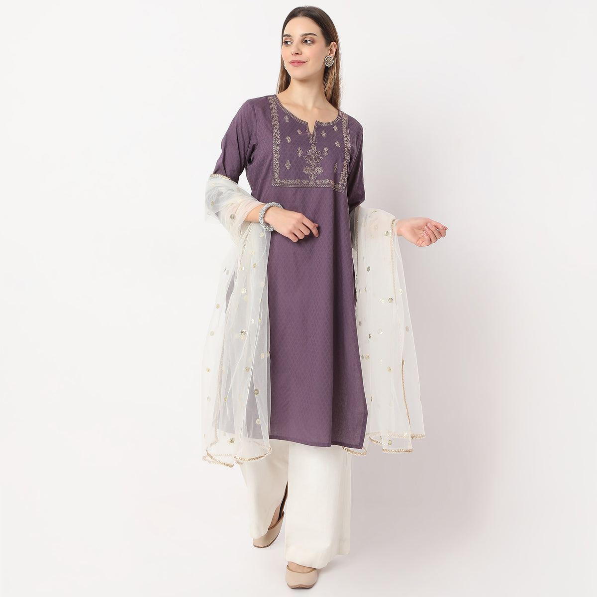 Polyester Embellished Dupatta