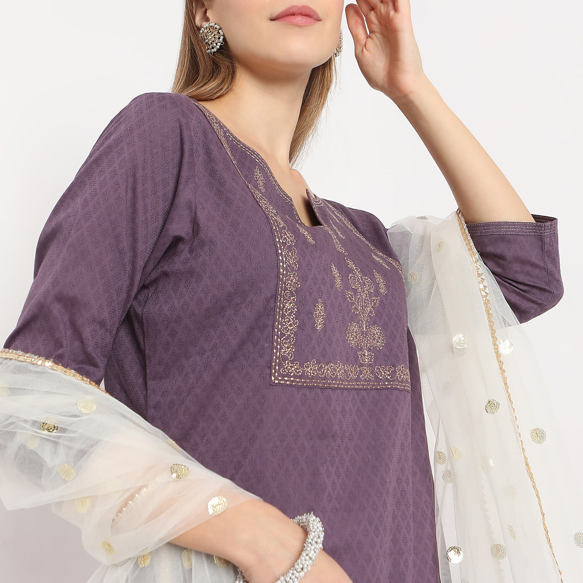 Polyester Embellished Dupatta