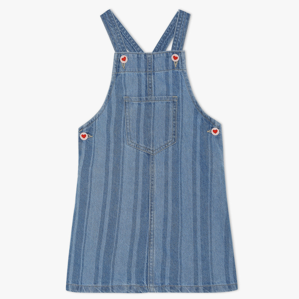 Girls Regular Fit Laser Print Square Neck Dress