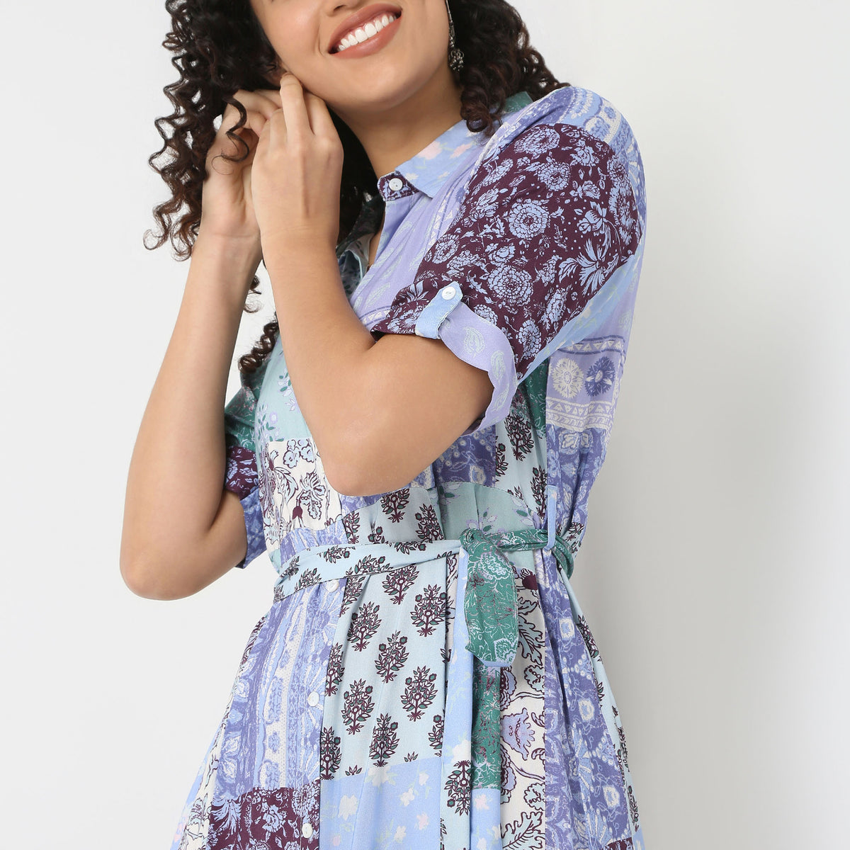 Belted Shirt Dress