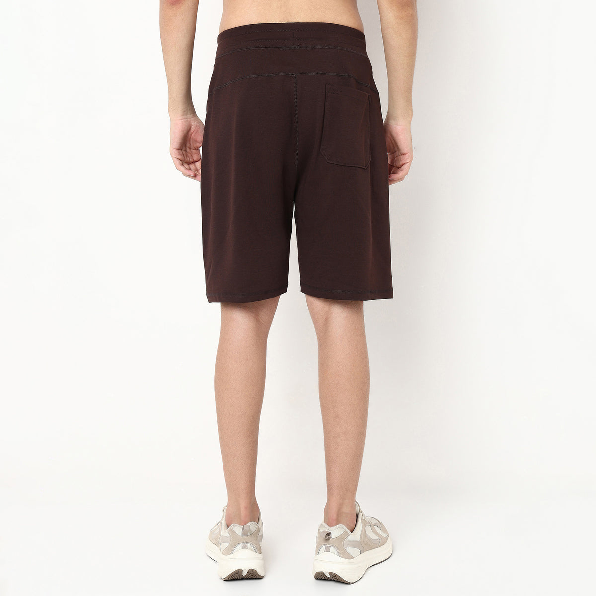 Solid Knee Length Shorts