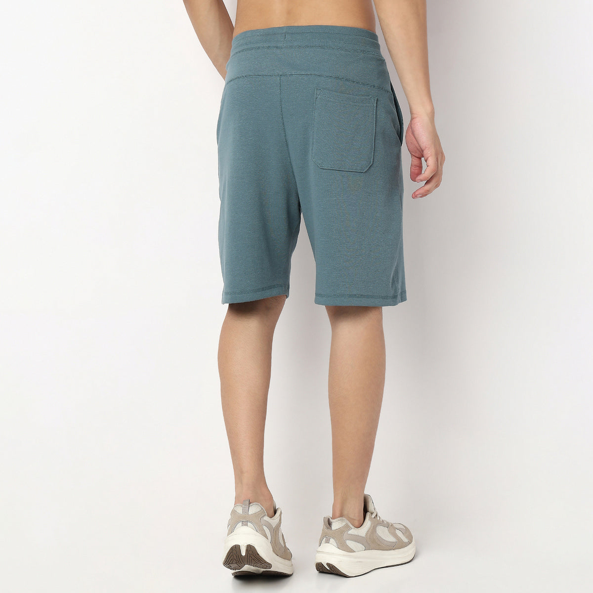 Solid Knee Length Shorts