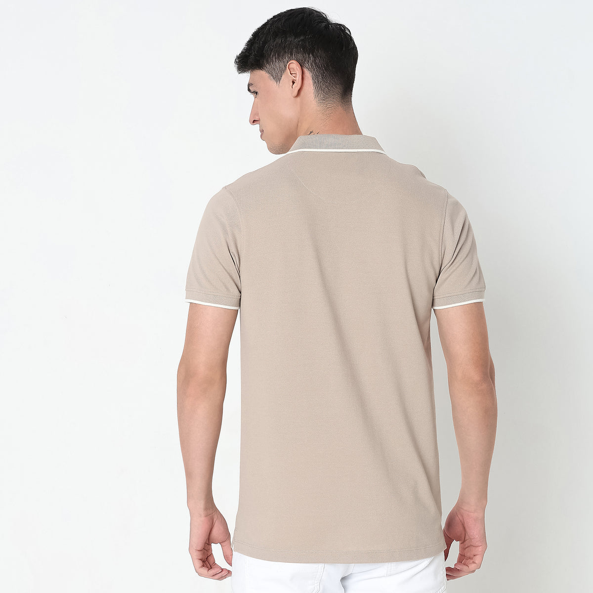 Regular Fit Striped Polo T-Shirt