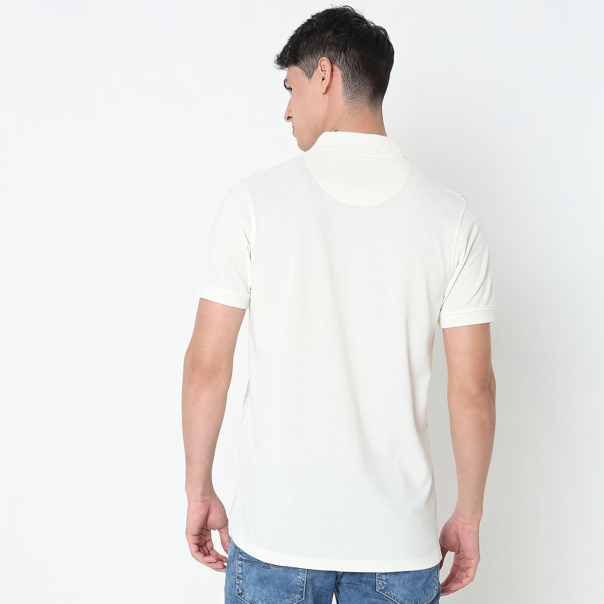 Regular Fit Striped Polo T-Shirt