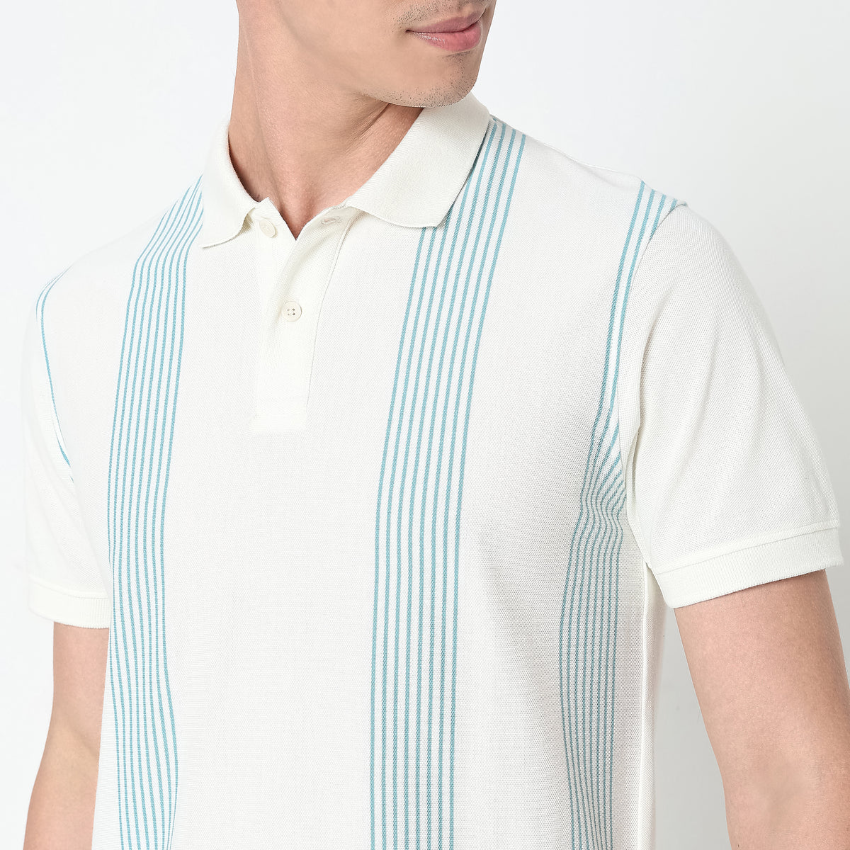 Regular Fit Striped Polo T-Shirt
