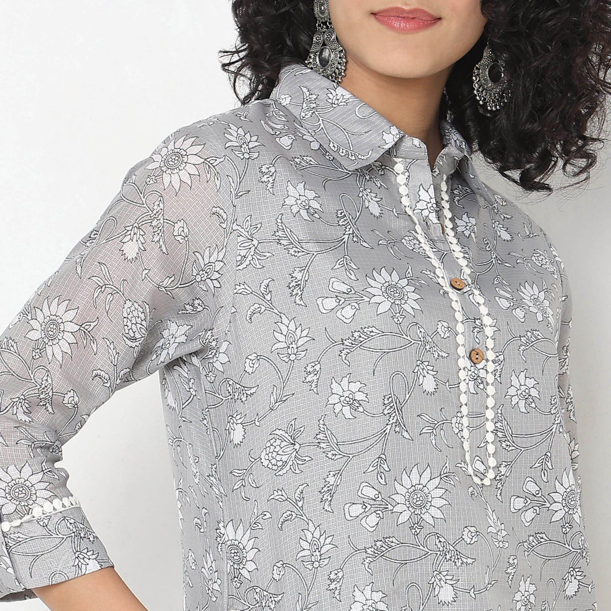 Flare Fit Printed Kurta