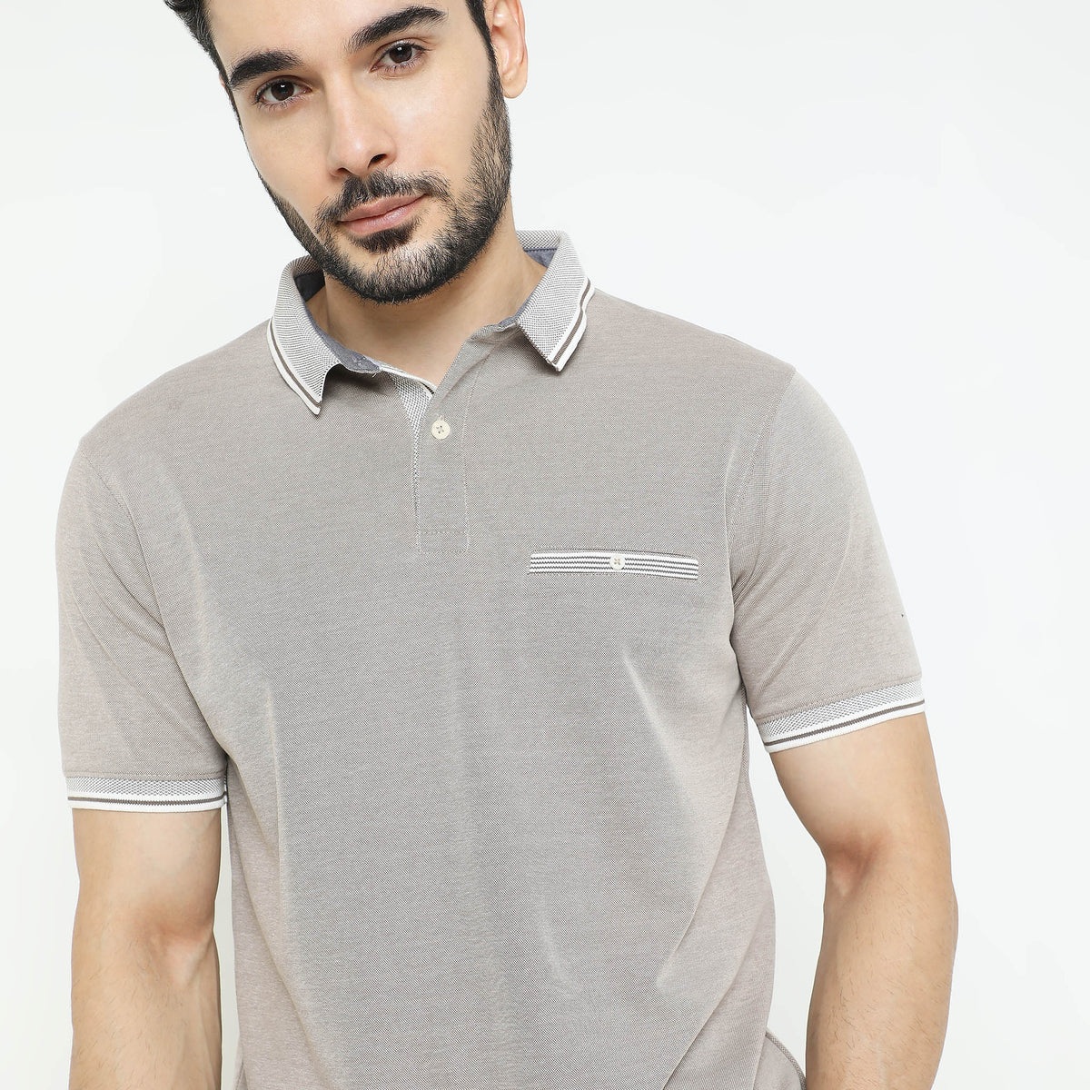 Regular Fit Solid Polo T-Shirt