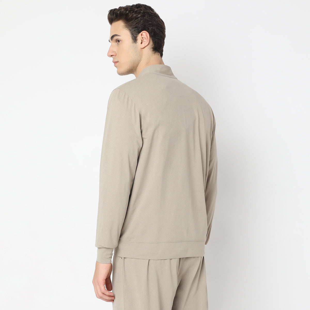 Air jack Solid High Neck Jacket