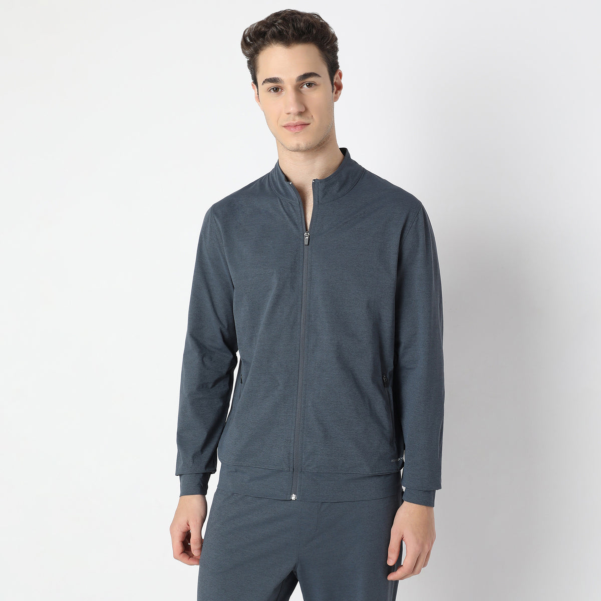 Air jack Solid High Neck Jacket