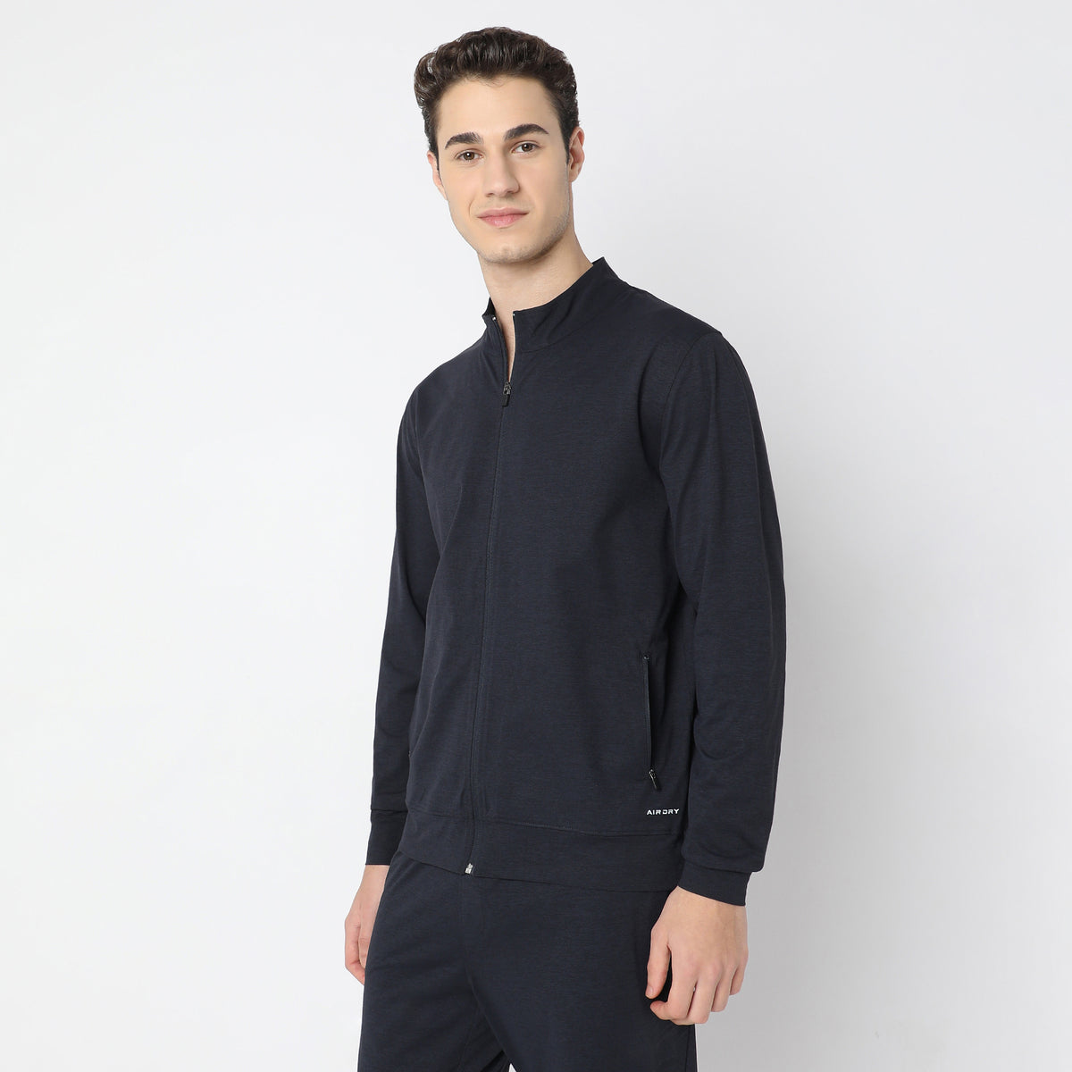 Air jack Solid High Neck Jacket