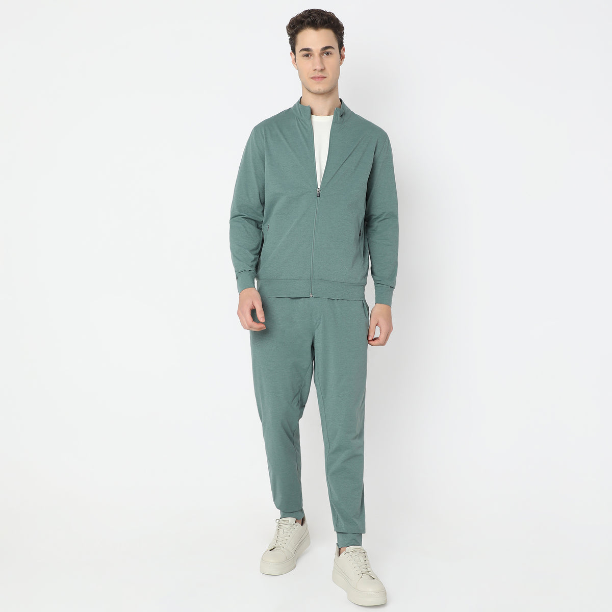 Air jack Solid High Neck Jacket