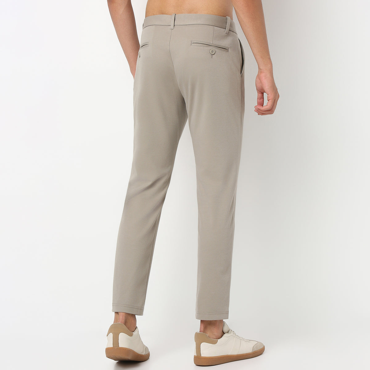 Ankle Length Knit Crop Chinos - Ulitimate Comfort - 4 Way Stretch & Flexibility