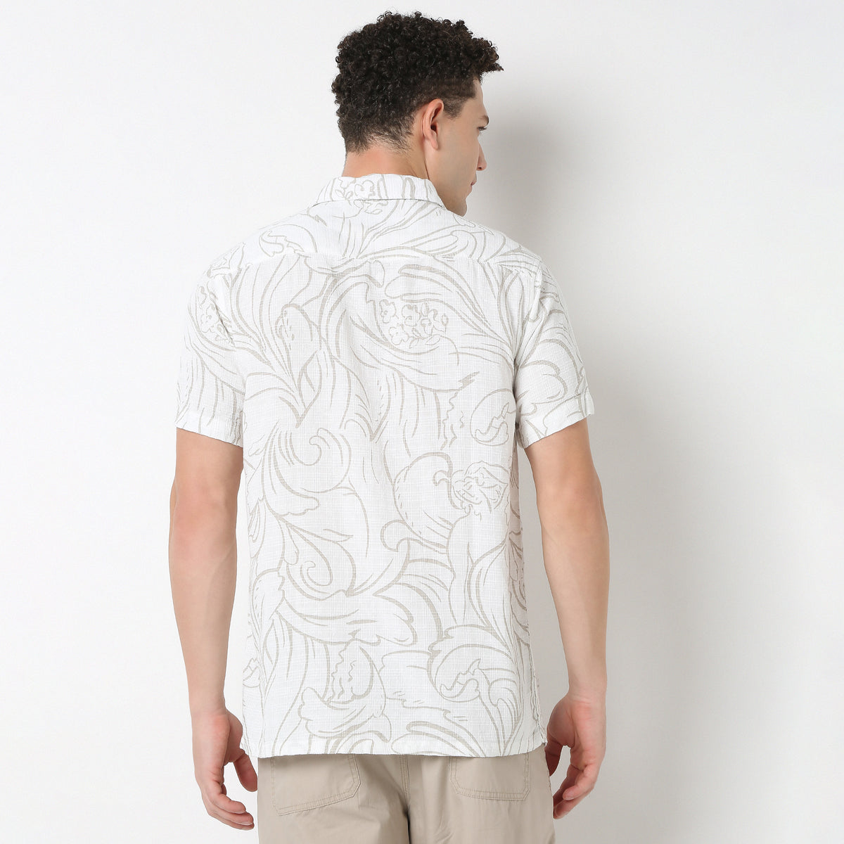 Printed Retreat Half Sleeve Shirt