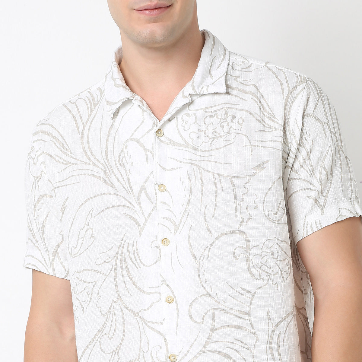 Printed Retreat Half Sleeve Shirt