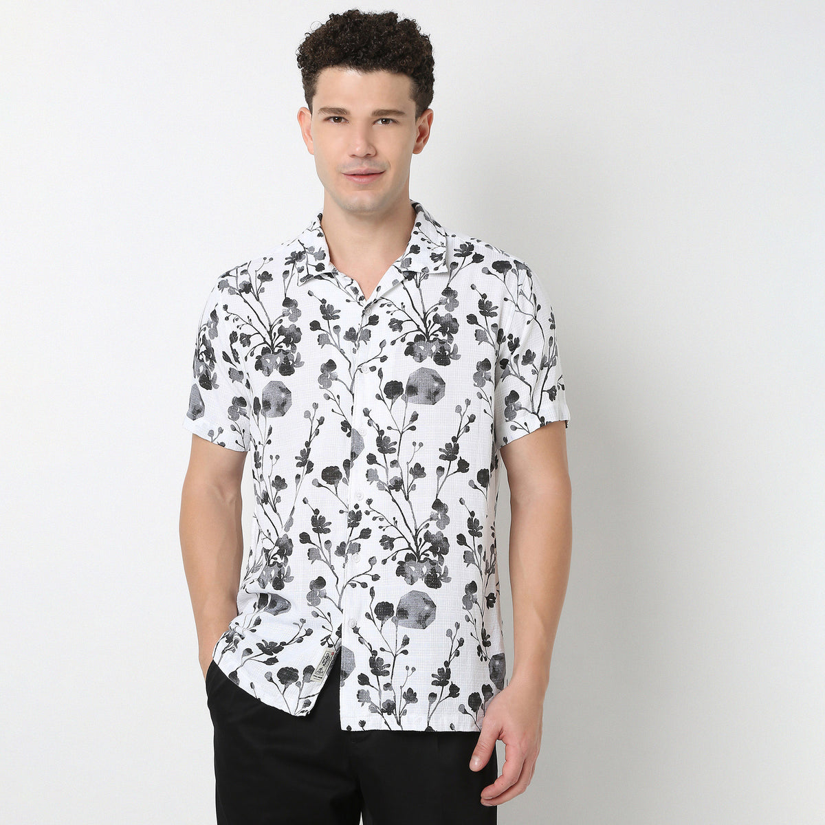 Half Sleeve Printed Retreat Shirt