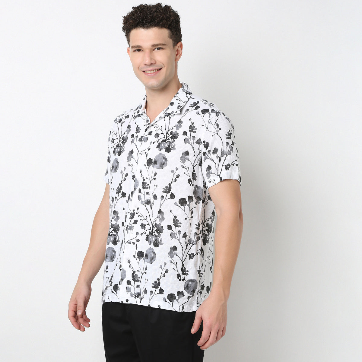 Half Sleeve Printed Retreat Shirt