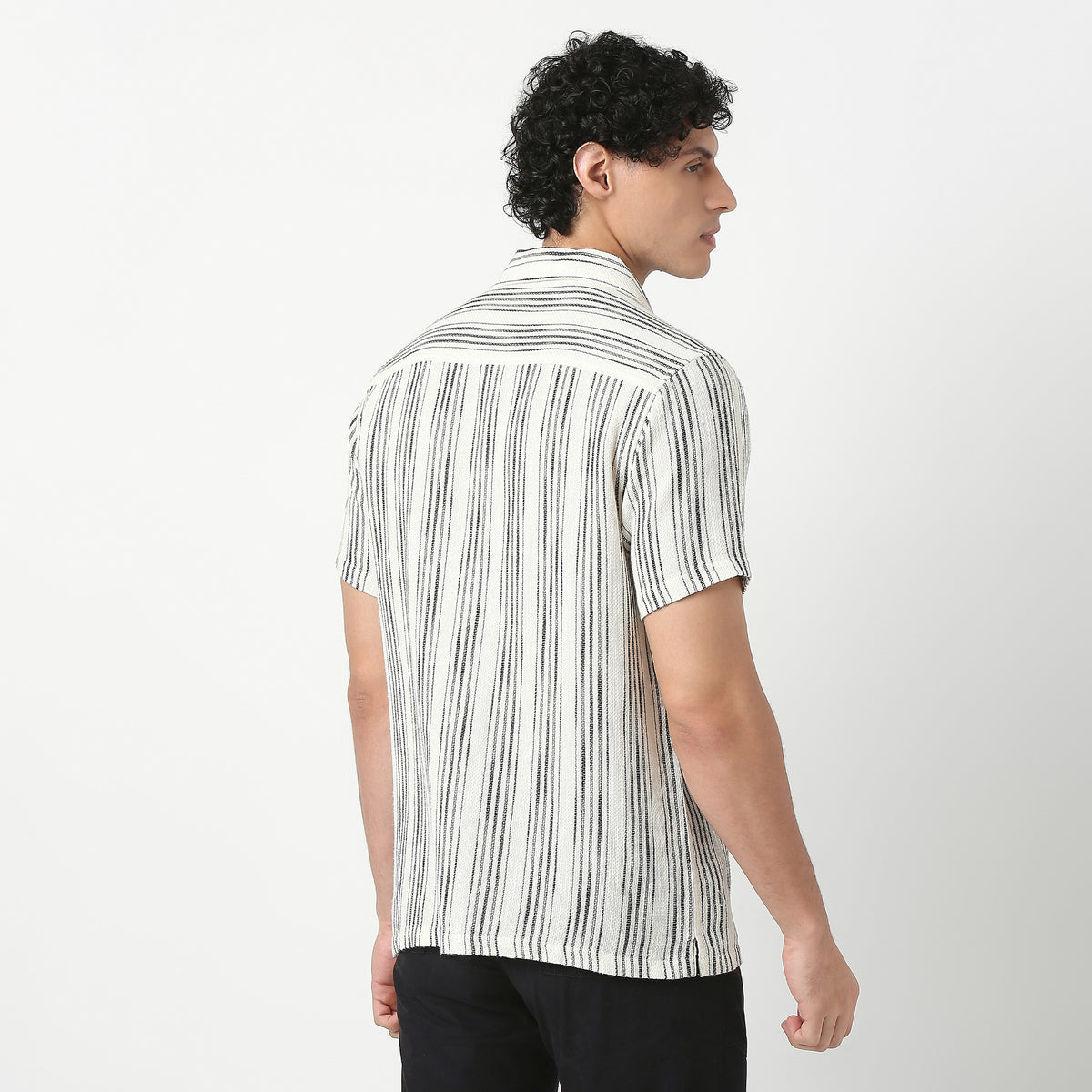 Mens Solid Cuban Shirt