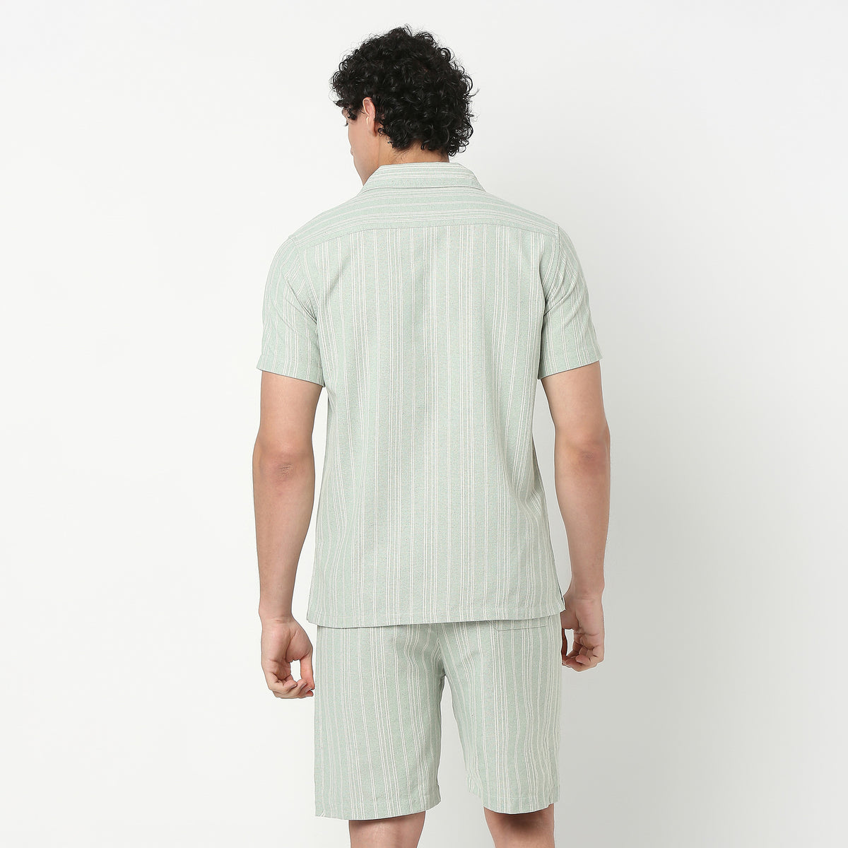 Mens Yarn Dyed Cuban Shirt