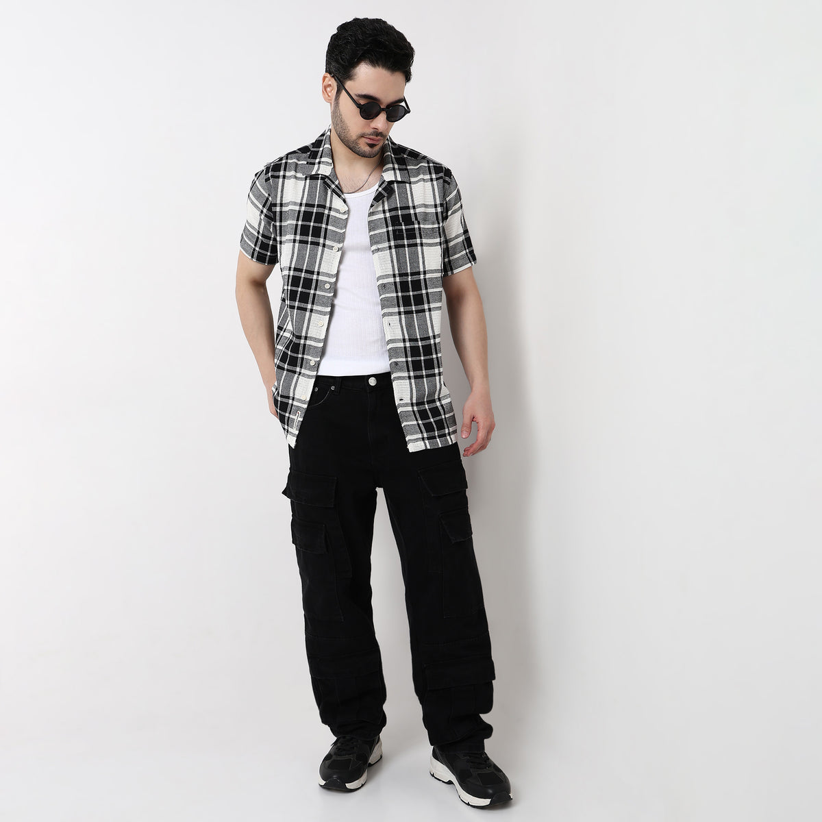 Mens Yarn Dyed Cuban Shirt