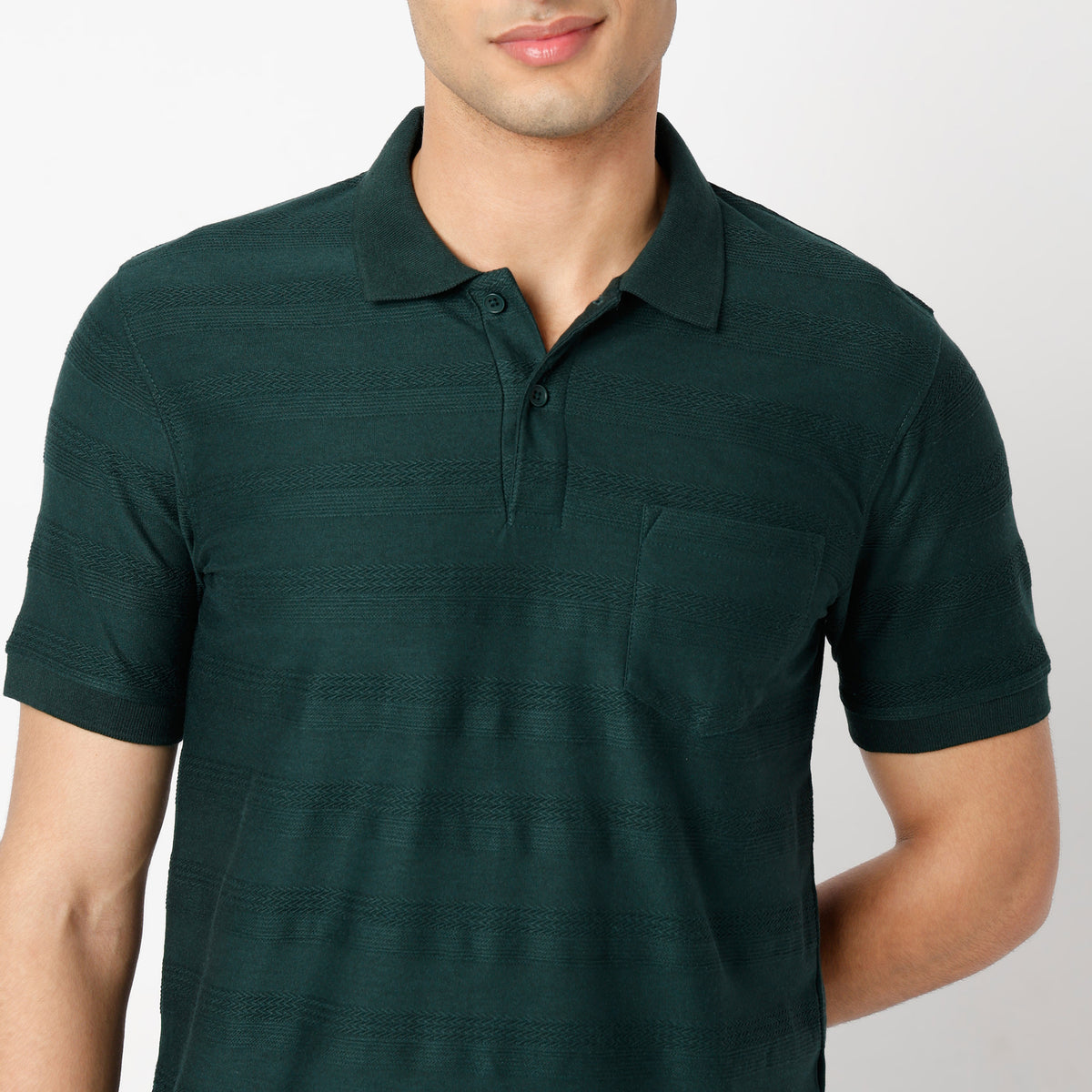 Regular Fit Structured Regular Length Polo T-Shirt