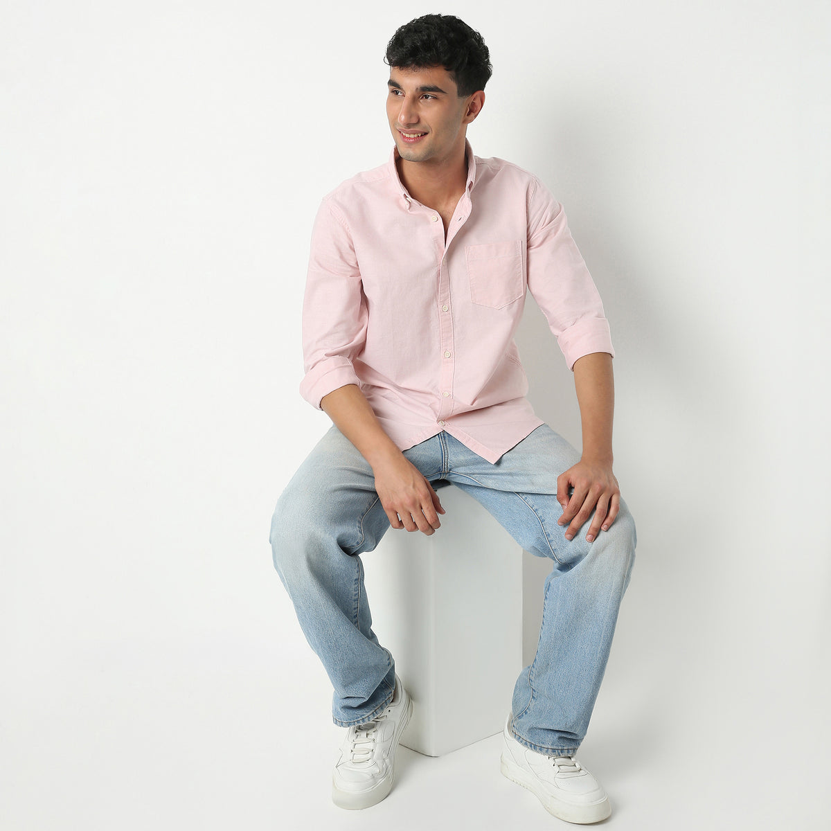 Slim Fit Solid Shirt