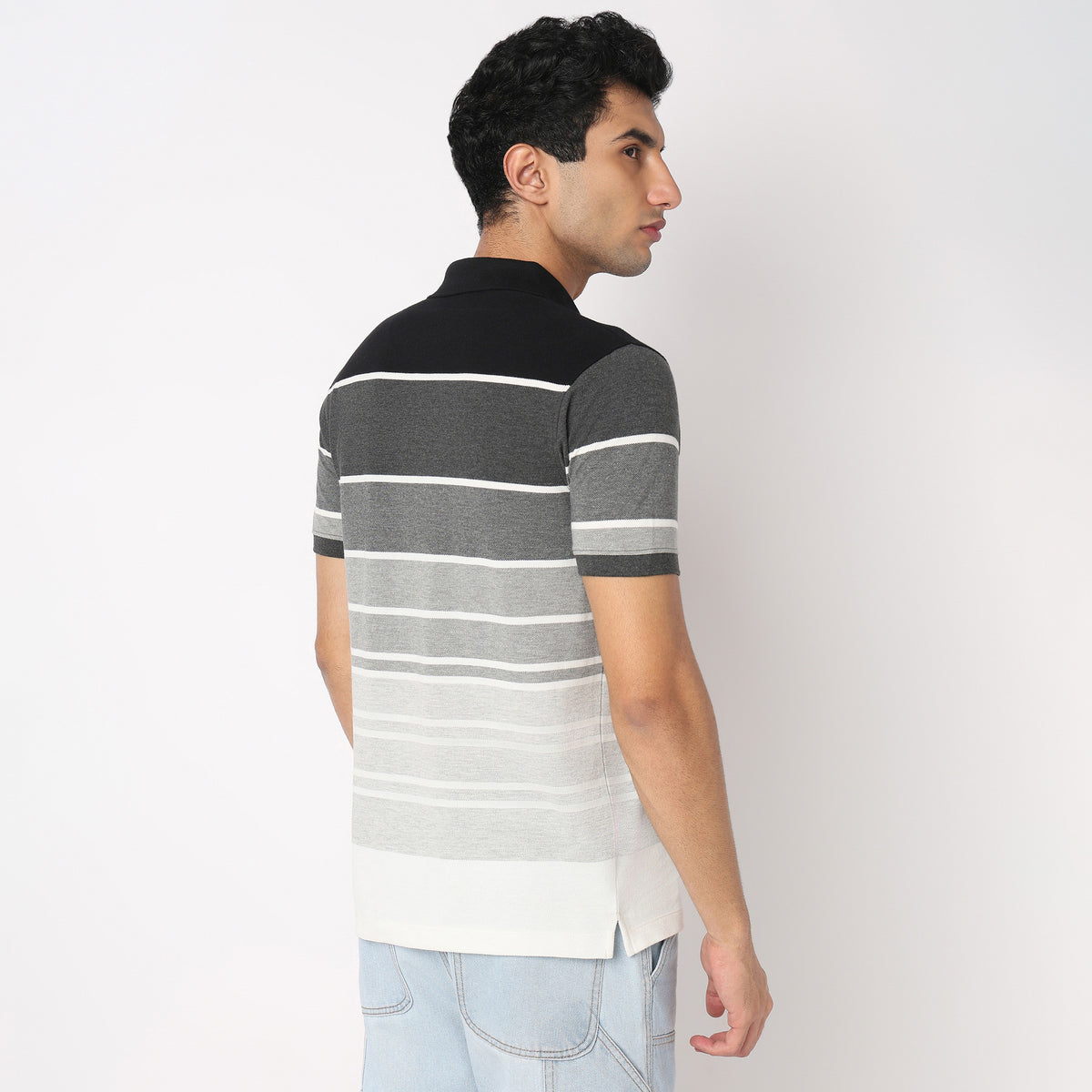 Striped Weekend Polo T-Shirt