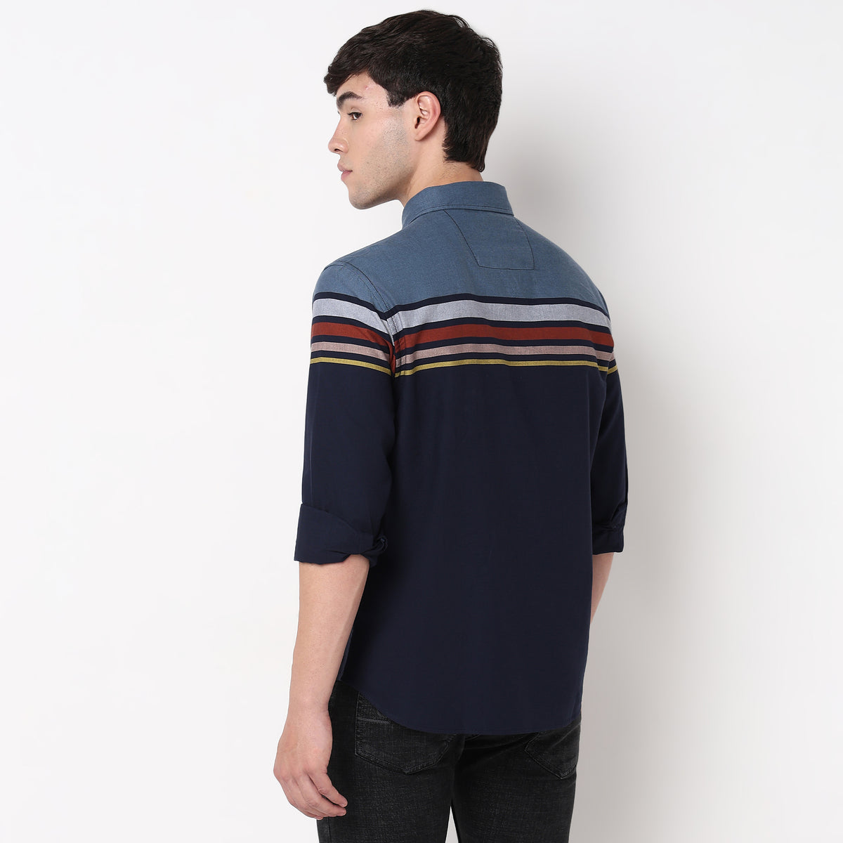 Cotton Striped Derby Shirt