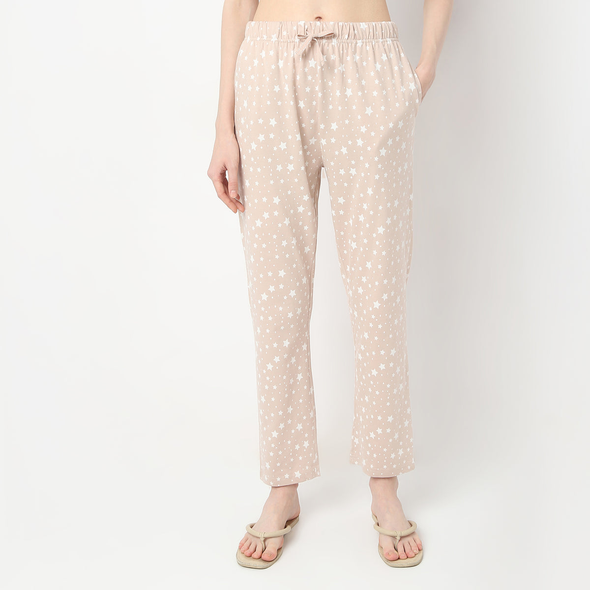 Regular Fit All Over Print Mid Rise Pyjamas
