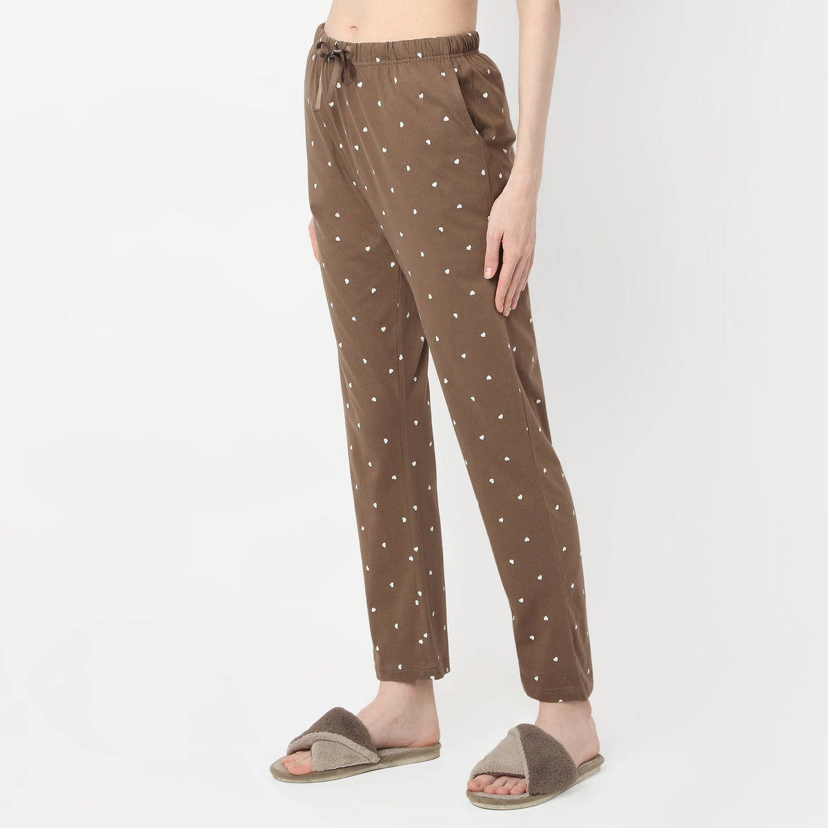 Regular Fit Printed Mid Rise Pyjamas
