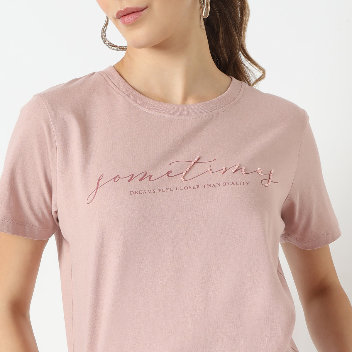 Regular Fit Graphic Round Neck T-Shirt