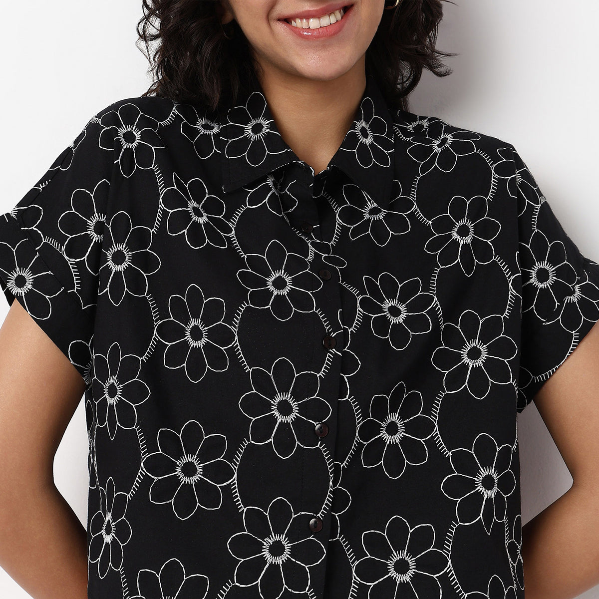 Woven Embroidered Shirt